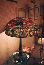 Reproduction of Tiffany 18" Oriental Poppy Lamp