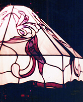 Art Nouveau Swirl Flat Panel Floor Lamp