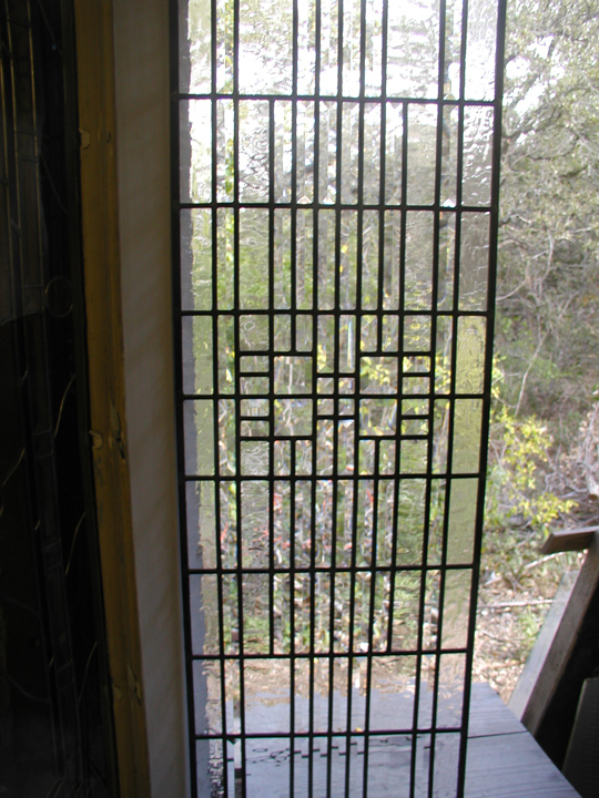 Boyer abstract leaded glass sidelite