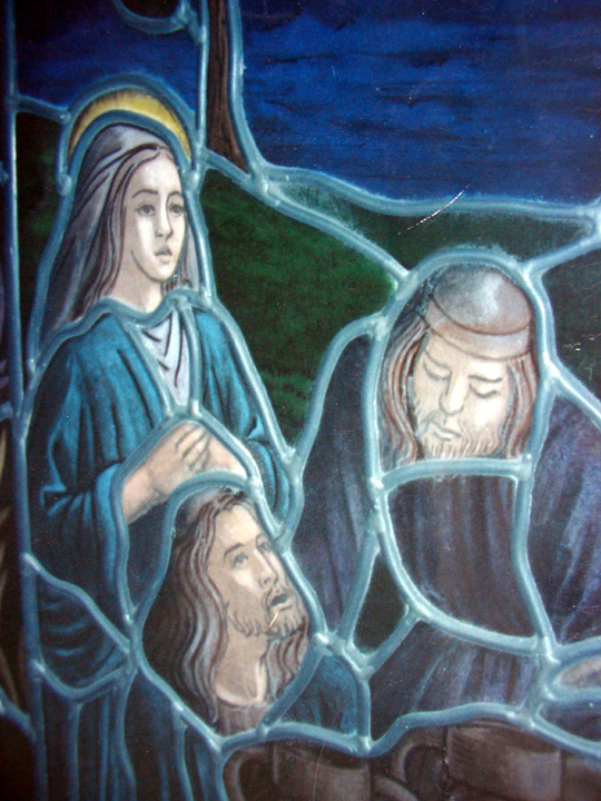 wedding at cana custom stained glass window