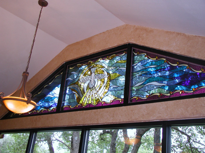 Stained glass private chapel windows