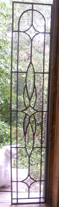 Leaded beveled glass sidelite