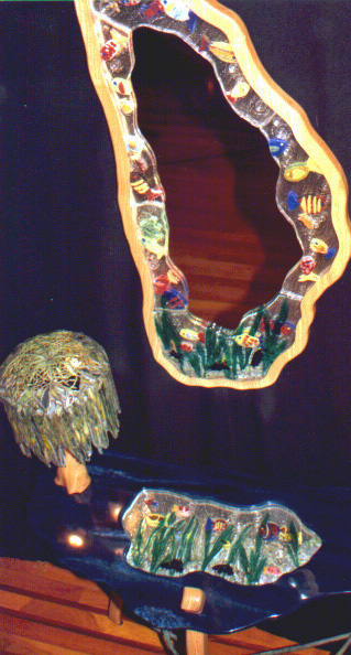 Reflections Table Mirror and Lamp