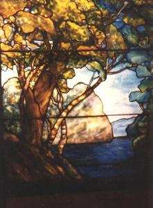 Reproduction Tiffany Tree Window
