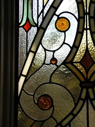 Visconti Stained Glass Bathroom Privacy Window