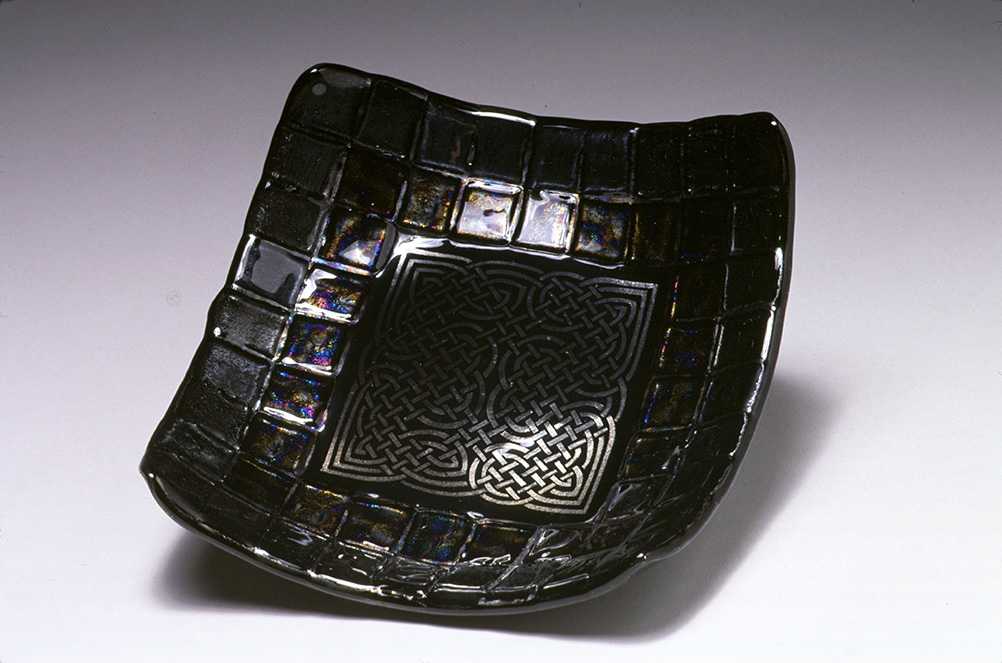 Destiny Fused Glass Celtic Bowl